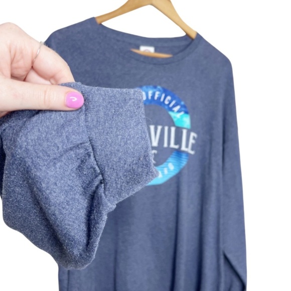 Delta Pro Weight Asheville North Carolina Graphic Long Sleeve Crewneck T-Shirt - Picture 7 of 15